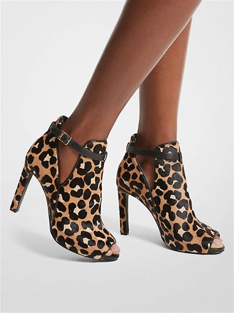 michael kors leopard heels|michael kors lawson open toe.